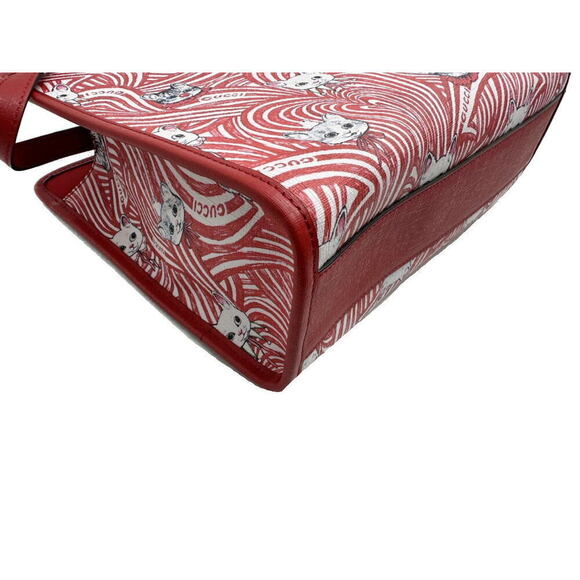 Gucci Bag by Yuko Higuchi Leather Cat Red White - Picture 5 of 7